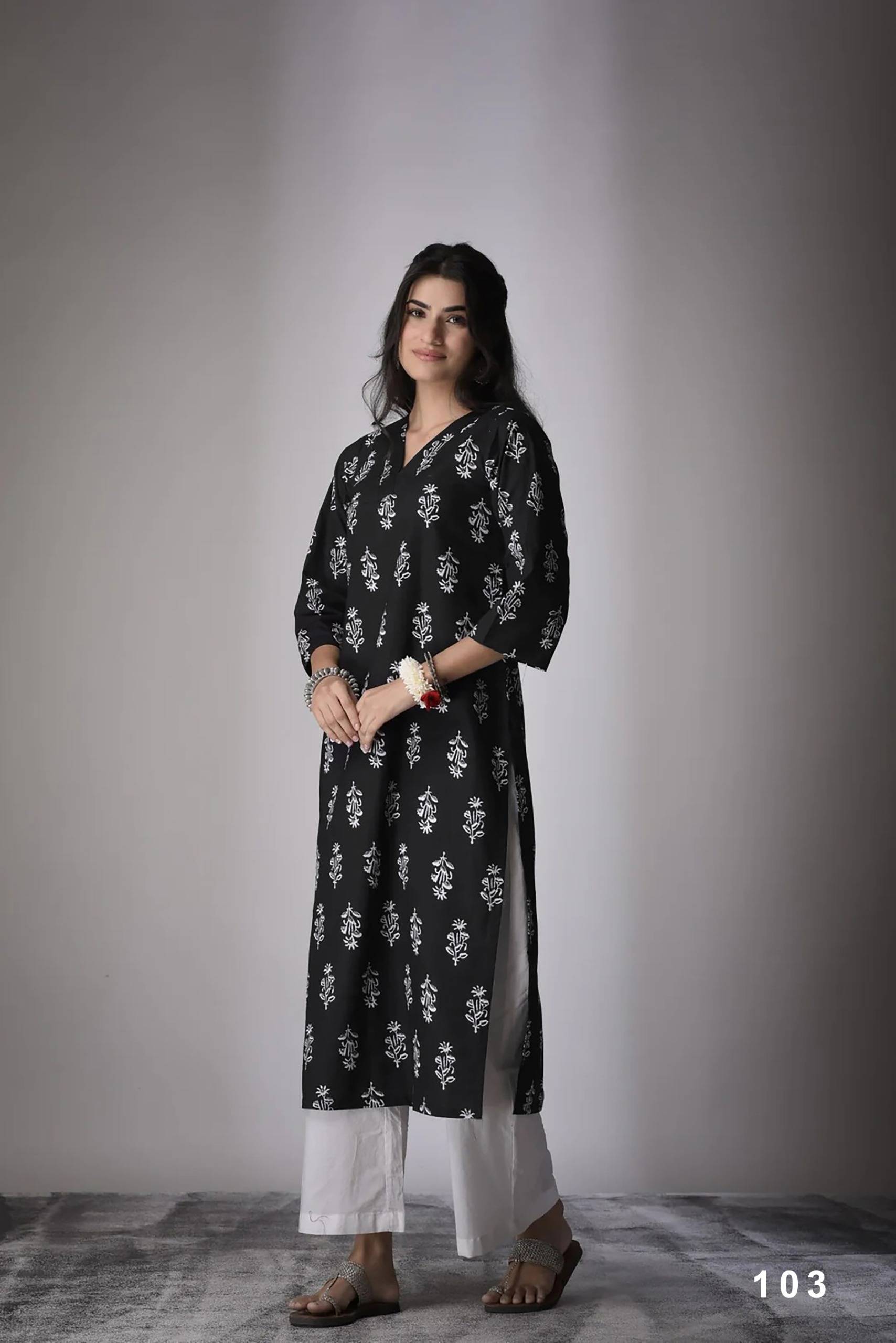 IRA Vol 1 By IRA fashion 101 To 109 Series Beautiful Festive Suits Colourful Cambric Cotton  Print Kurtis At Wholesale Price